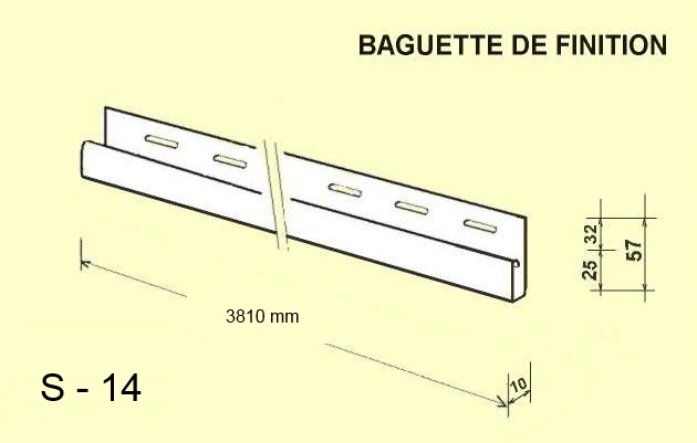 baguette de finition